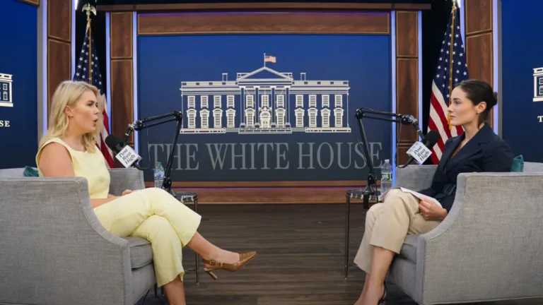 ‘Read the room, girl’: Running influencer Kate Mackz faces backlash over her White House interview