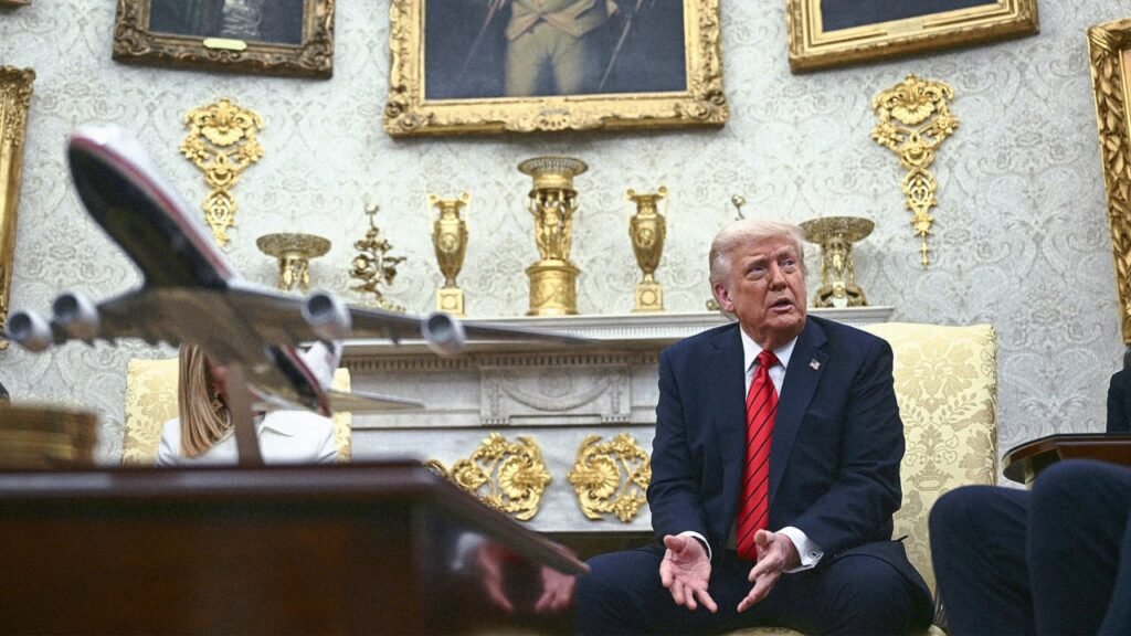 None of the objects on the Oval Office mantle were made in the U.S.