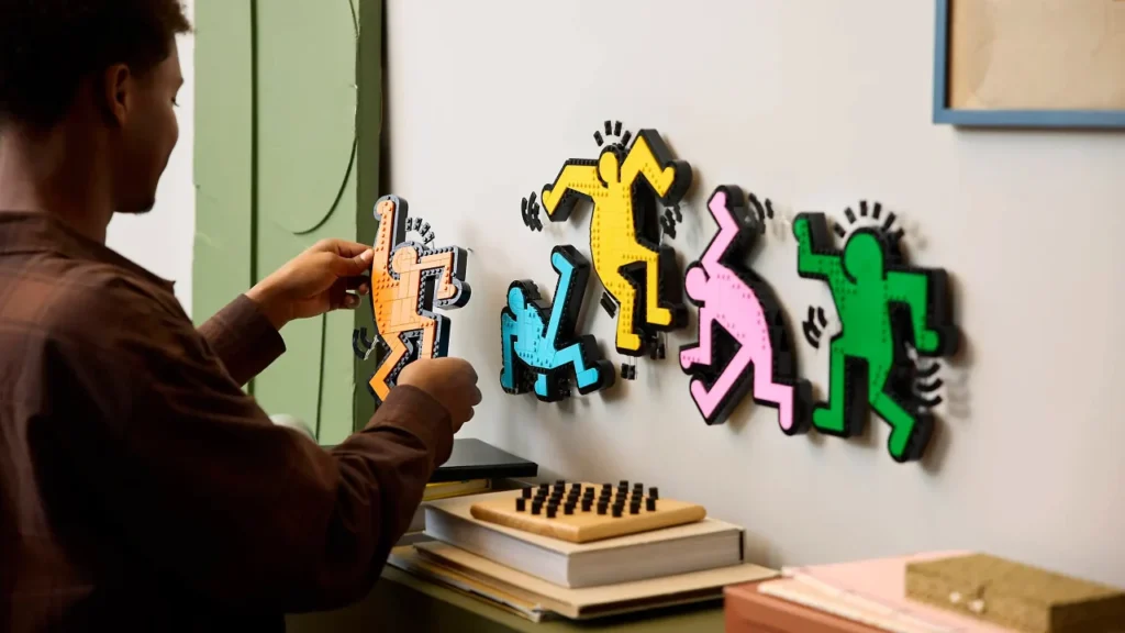 Lego just turned Keith Haring’s iconic dancing figures into a buildable piece of wall art
