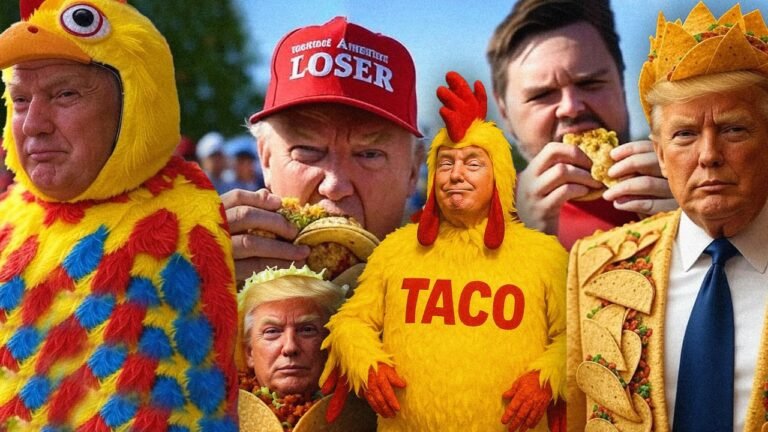 Spicy AI-generated TACO memes are taking over social media because ‘Trump always chickens out’