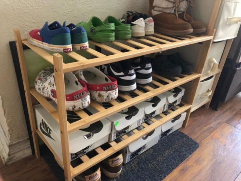 Bamboo Shoe Rack Only $13.99 on Amazon (Reg. $30) | Use it for Plants or Bathroom Storage!
