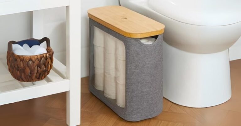 Slim Toilet Paper Storage Basket Just $11.99 on Amazon (Stylish & Functional!)