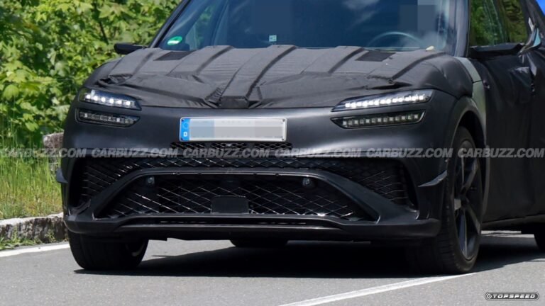 Hot New Genesis GV60 Magma Spotted Partially Uncovered
