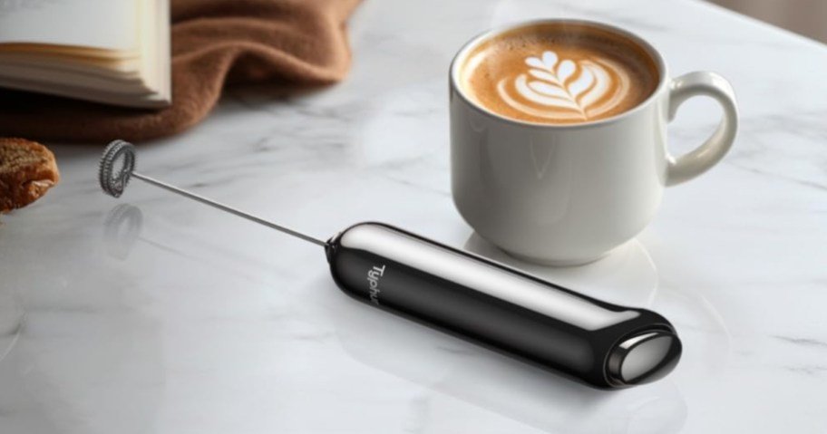 Milk Frother Just $9.99 Shipped on Amazon (Make Cold Foam Drinks, Lattes, & Protein Shakes!)