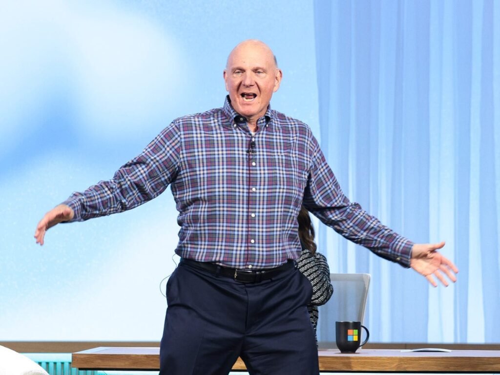 Ex-CEO Steve Ballmer says letting go of Microsoft was the best thing he did after stepping down — even if it took a year