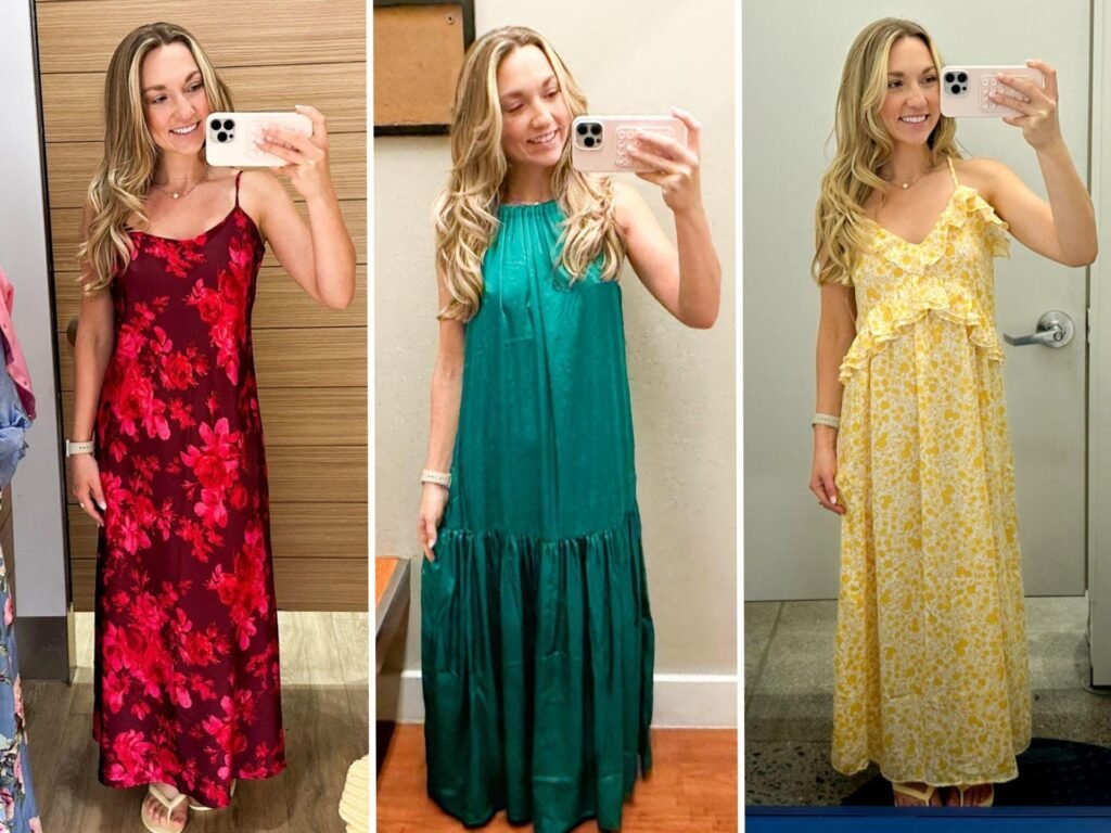 I tried on wedding guest dresses at Gap, Banana Republic, and Old Navy. The one on the clearance rack really won me over.
