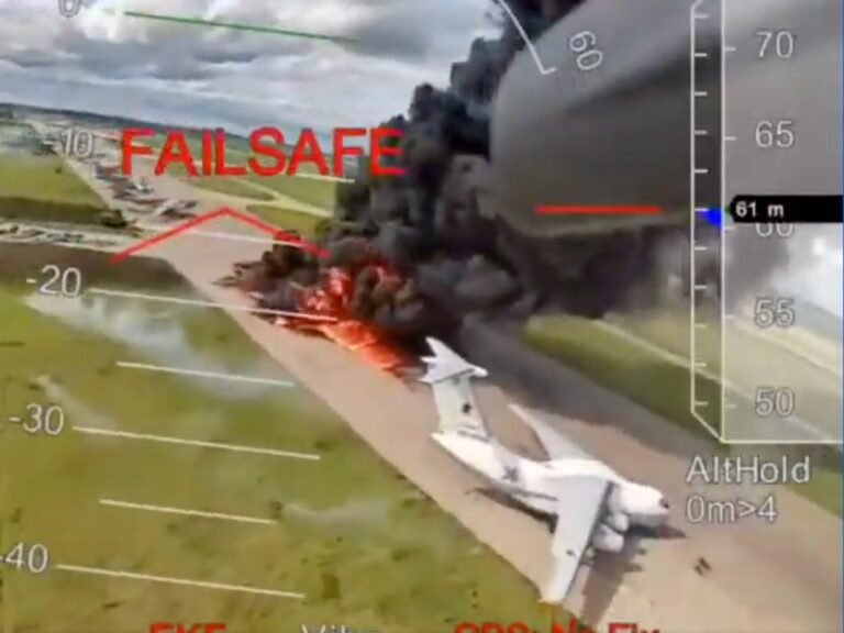 Ukraine says the drones that hit Russian aircraft used AI to find and strike their targets when they lost signal