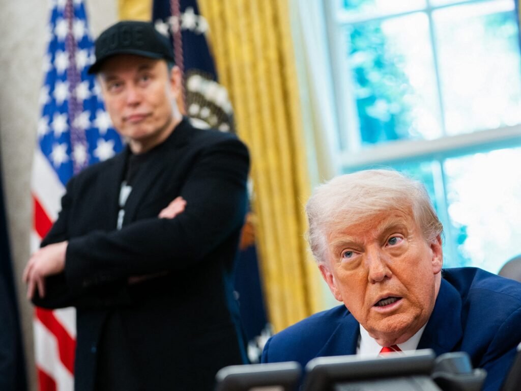 Trump threatens to cancel Elon Musk's government contracts, saying he went 'CRAZY'