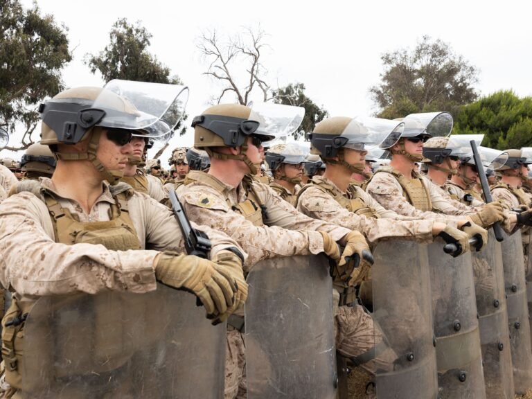 Prank calls, harassment, and doxxing fears drove the Marine unit sent to LA to pull down its website