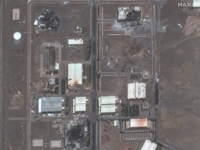 Satellite images show extensive damage that Israeli fighter jets inflicted on one of Iran's top nuclear facilities