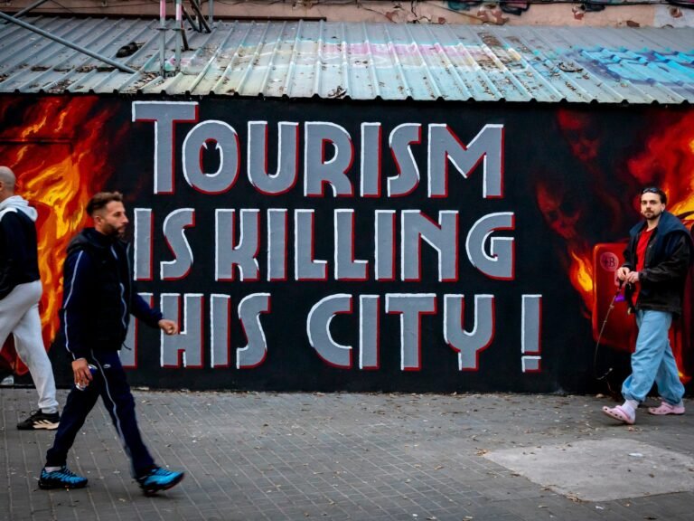 Airbnb CEO Brian Chesky says his company is a 'convenient scapegoat' as European cities protest overtourism