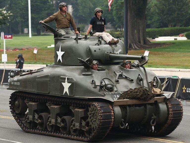 Photos show the US Army's 250th anniversary parade held on Trump's birthday
