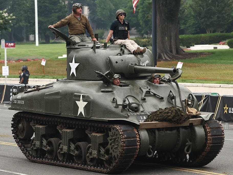 Photos show the US Army's 250th anniversary parade held on Trump's birthday