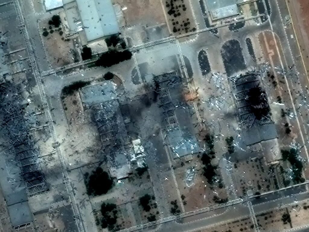 Satellite images show damage at Iran's nuclear facilities after US strikes