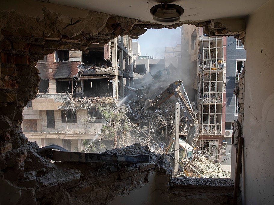 Photos show the aftermath of airstrikes in Israel and Iran after 12 days of war