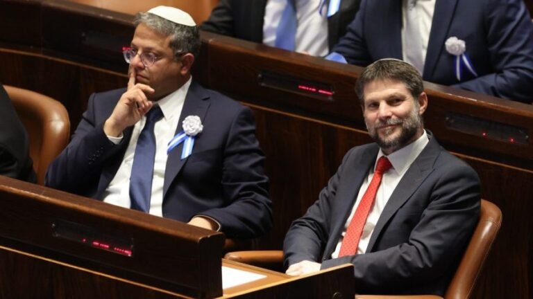 The US should join its allies in sanctioning Smotrich and Ben-Gvir
