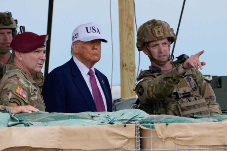 Trump flexes military might