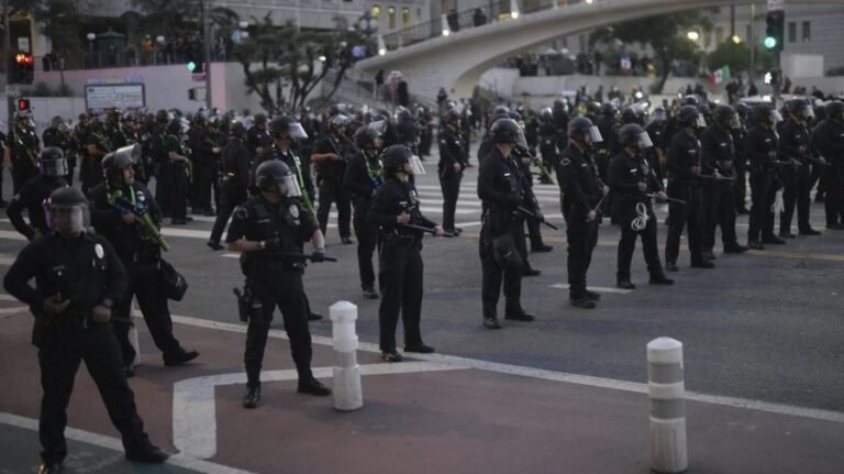 Troops in LA can detain individuals, general says