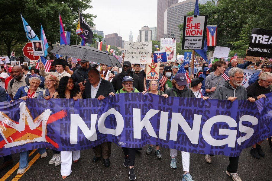 'No Kings' protests give badly needed spark of optimism to Democrats