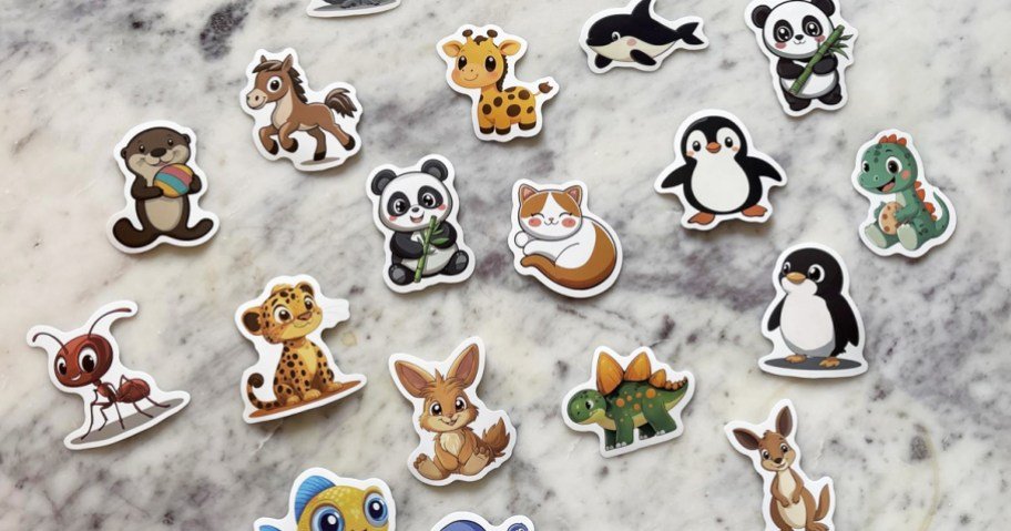 128 Adorable Vinyl Animal Stickers Only $2.99 on Amazon