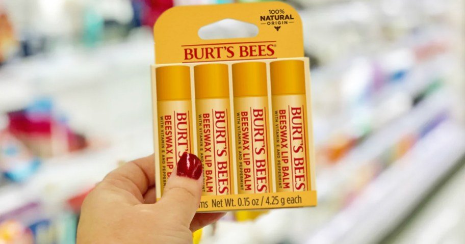 Burt’s Bees Lip Balm 4-Pack Just $3.94 Shipped (Regularly $11)