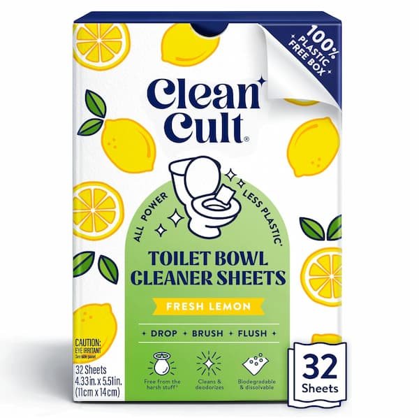 Cleancult Toilet Bowl Cleaner Sheets 32-Count only $3.79 shipped!