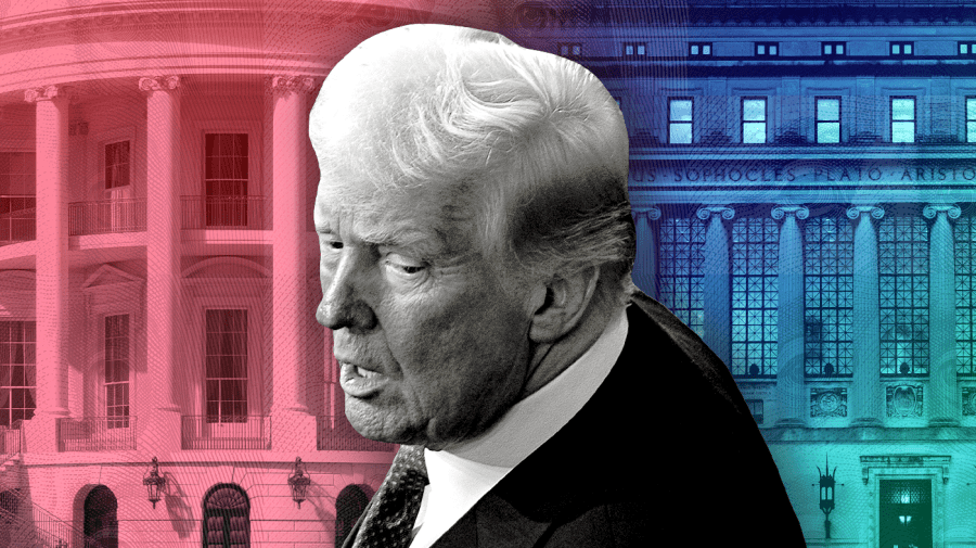 In fight with Columbia, Trump seeks 'death sentence'