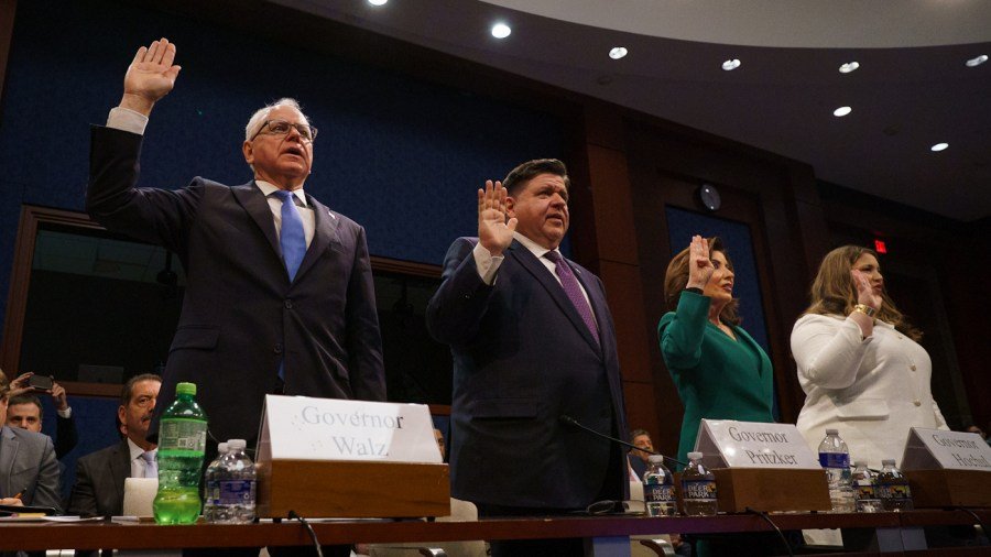 GOP, Dem governors clash at feisty hearing