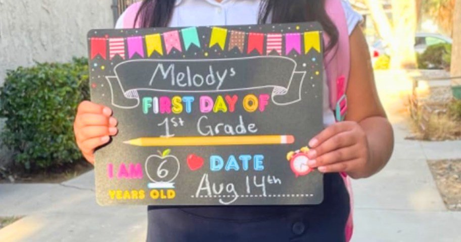 Double-Sided School Chalkboard Signs from $3.59 on Amazon