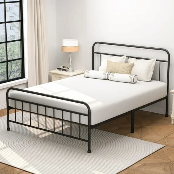 Mainstays Ardent Queen Metal Spindle Bed only 78.97 shipped!