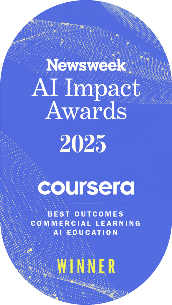 Coursera Coach Wins Newsweek AI Impact Award for Outcomes in Commercial Learning