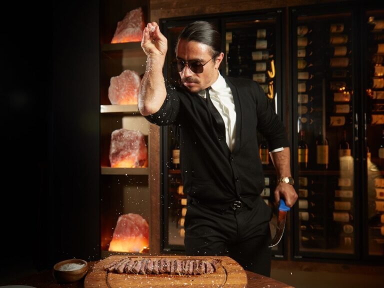 Salt Bae’s Reign of Golden Steaks and Arm-Sprinkled Salt Ends in Beverly Hills