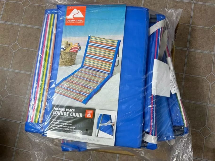 Ozark Trail Folding Beach Lounge Chair Just $9.97 at Walmart