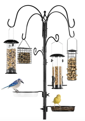 Bird Feeding 6-Hook Station with 4 Bird Feeders only $35.99 shipped!