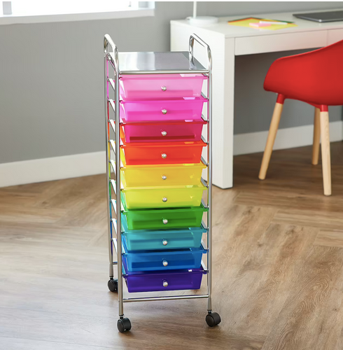 Simply Tidy 10-Drawer Rolling Cart only $29.99 (Reg. $50!)