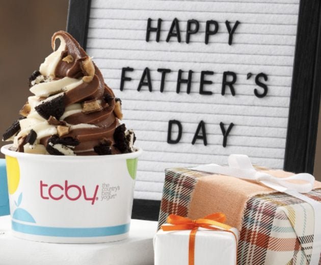 Free TCBY frozen yogurt for dads on Father’s Day!
