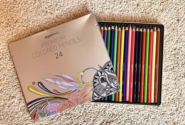 Amazon Basics Premium Colored Pencils, 24 count only $2.81 shipped!