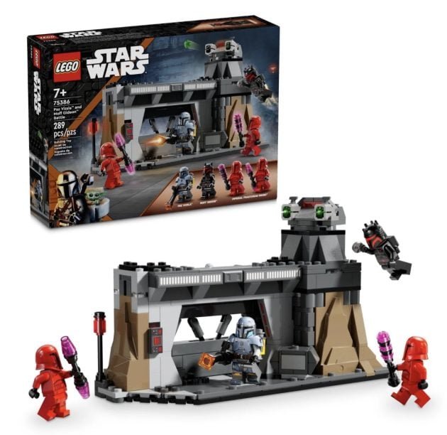 LEGO Star Wars: The Mandalorian Paz Vizsla and Moff Gideon Battle Set only $20.79!