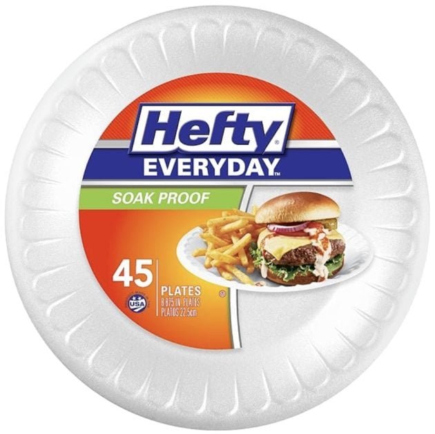 Hefty Everyday Soak-Proof Foam Plates, 45 count only $2.84 shipped!