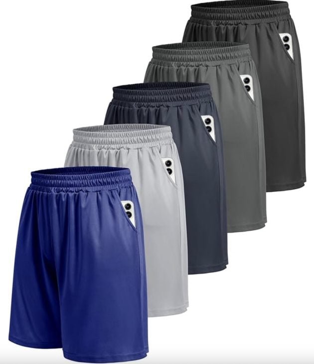 Men’s Athletic Gym Shorts as low as $5 per pair!