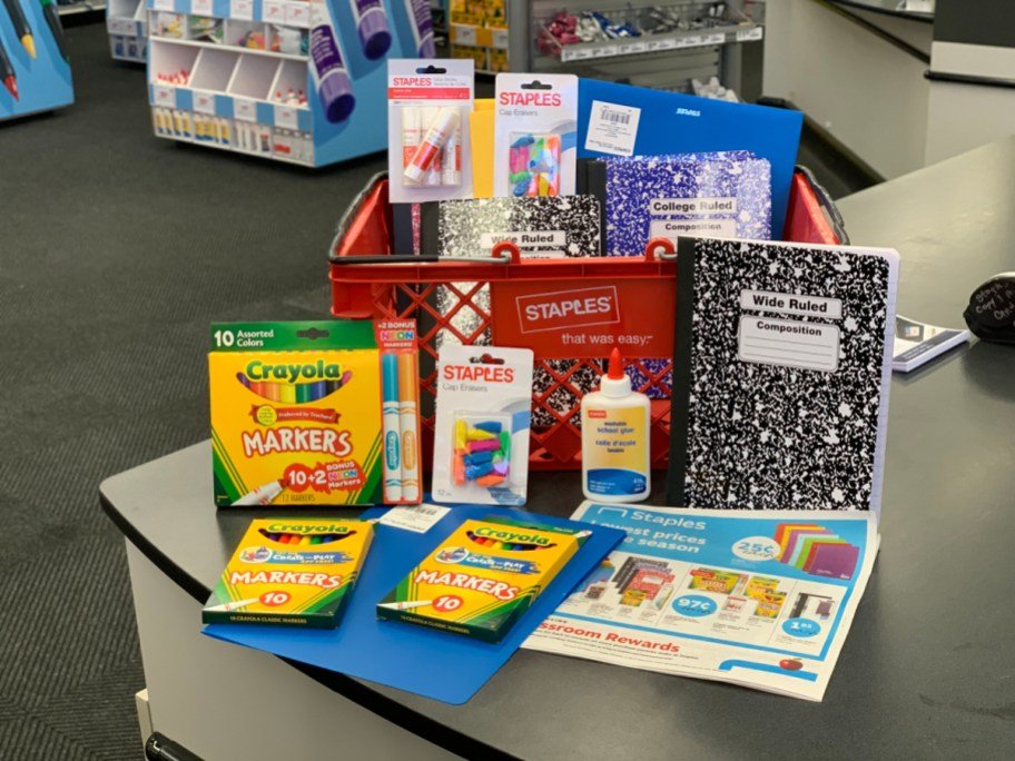 Staples School Supplies Start at ONLY 25¢
