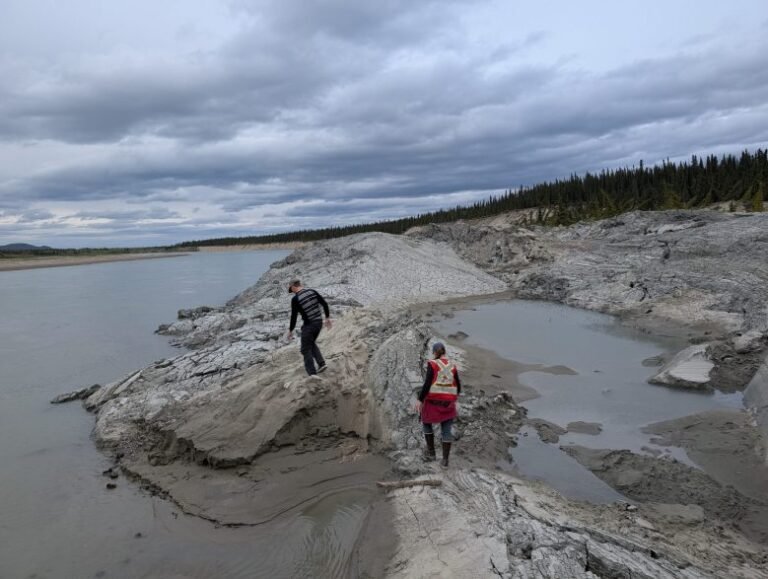 Images of the May 2025 Yukon River landslide