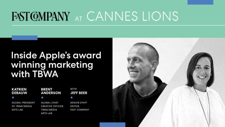 Inside Apple’s award-winning marketing with TBWA’s Katrien De Bauw and Brent Anderson