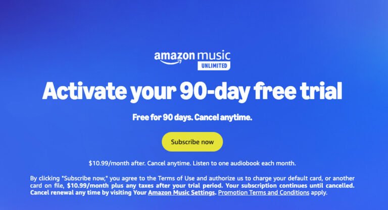 Get 90 Days of Amazon Music Unlimited Free — No Ads, No Catch (Unless You Forget to Cancel)