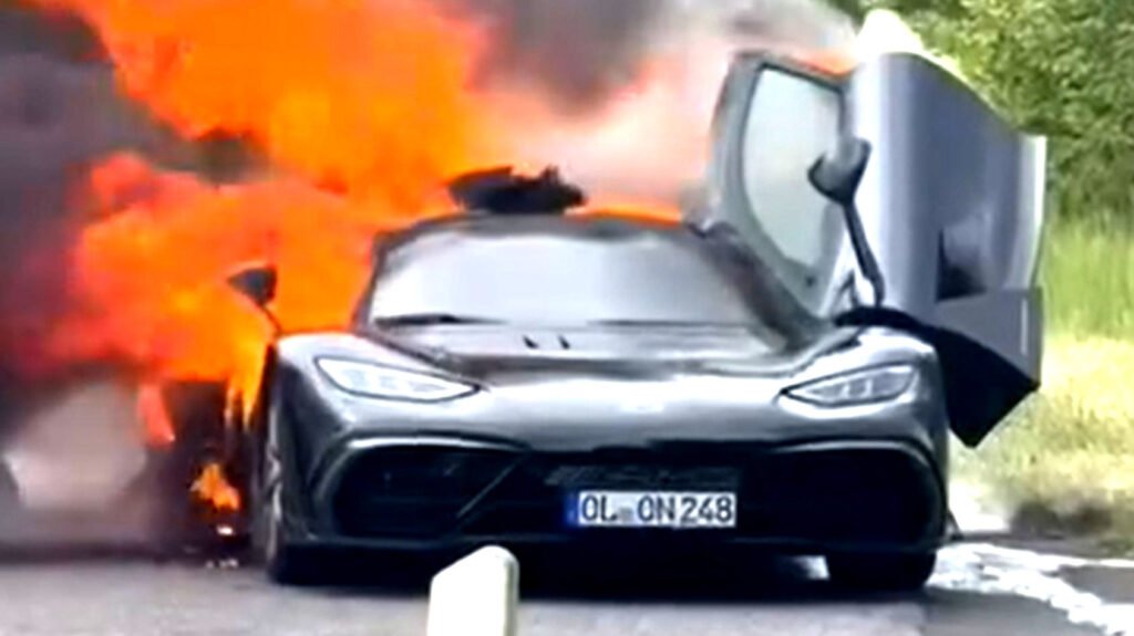 One Of The World’s Rarest Hypercars Just Went Up In Flames