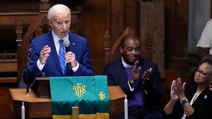 Biden in Juneteenth remarks rips 'efforts to erase history'