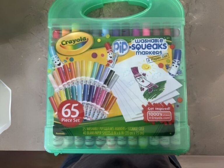 Crayola Pip-Squeaks Marker 65-Piece Coloring Set Only $9.99 on Amazon – Comes w/ Paper!