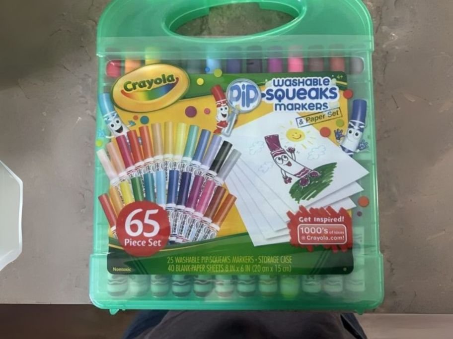 Crayola Pip-Squeaks Marker 65-Piece Coloring Set Only $9.99 on Amazon – Comes w/ Paper!