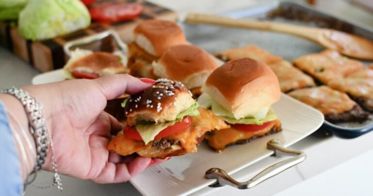 Easily Bake Sheet Pan Cheeseburger Sliders for a Crowd!