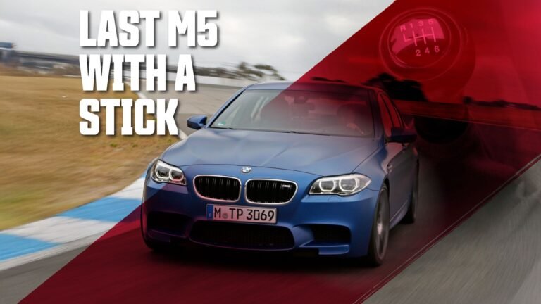The BMW M5 F10 Is The Last One Available With A Manual Gearbox